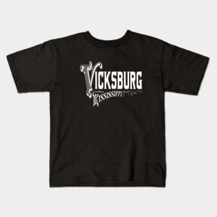 Vintage Vicksburg, MS Kids T-Shirt